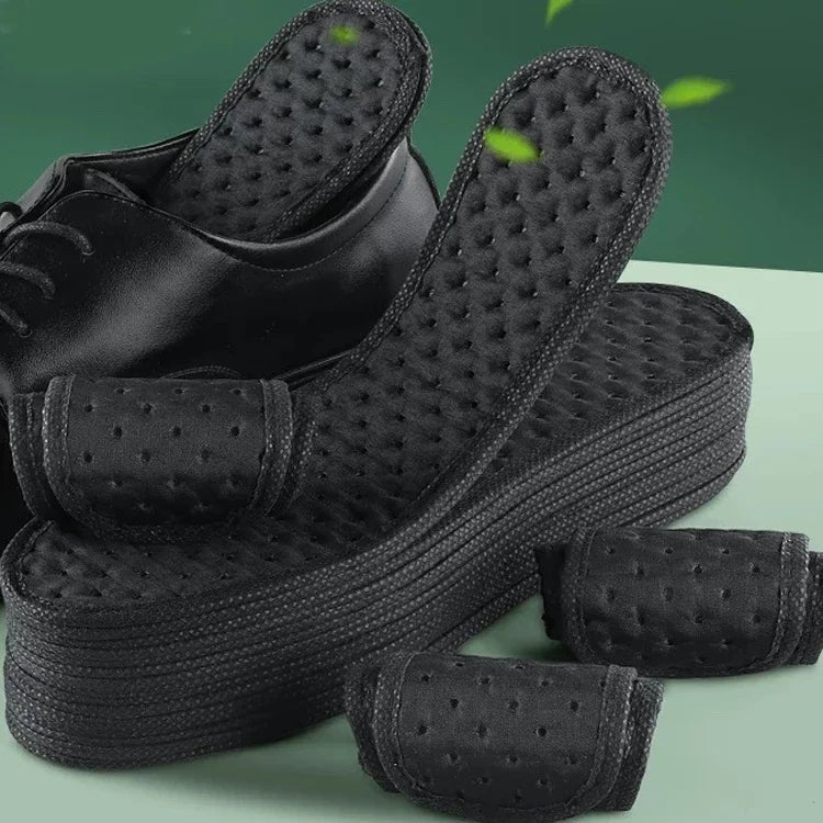 2/20pcs Bamboo Charcoal Deodorant Insoles Mesh Breathable Absorb-Sweat Shoe Pads Men Running Sport Insert Light Weight Insole