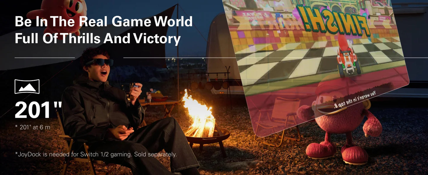 RayNeo Air 3S Pro smart AR glasses, 135-inch HD viewing, 1200Nits brightness, 3D surround sound