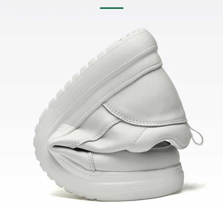 Fashion Men Casual Shoes Men Low Cut Sneakers Breathable Height Increasing Shoes 6/8/10CM Thick Sole Hard-Wearing Male Footwear