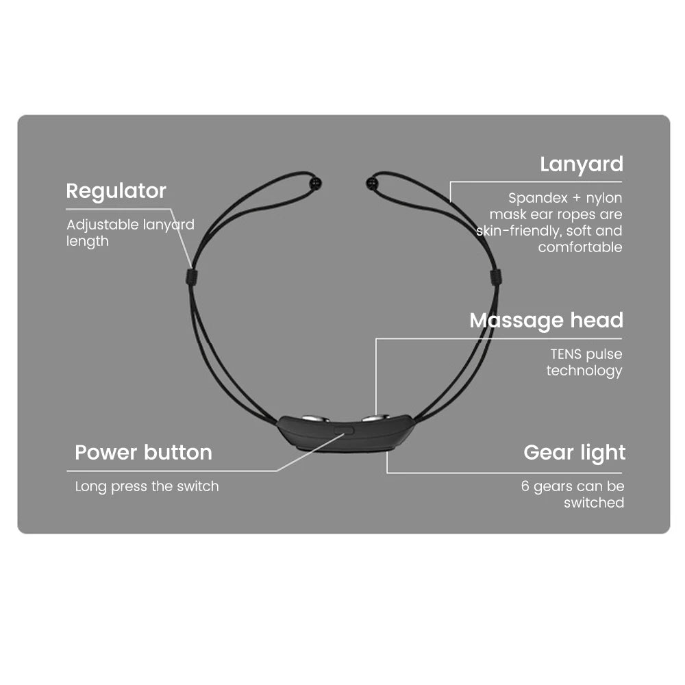 Smart Anti Snoring Device EMS Pulse Stop Snore Portable Comfortable Sleep Well Stop Snore Health Care Sleep Apnea Aid USB