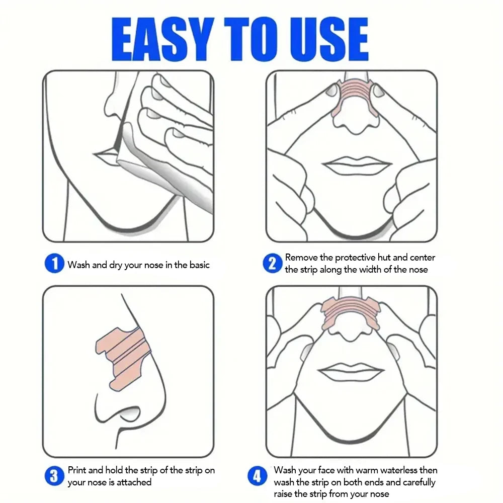 10/50/100pcs Breathing Nasal Strips Right Way Stop Snoring Anti Snoring Strips Easier Better Breathe Health Care Sleeping Well