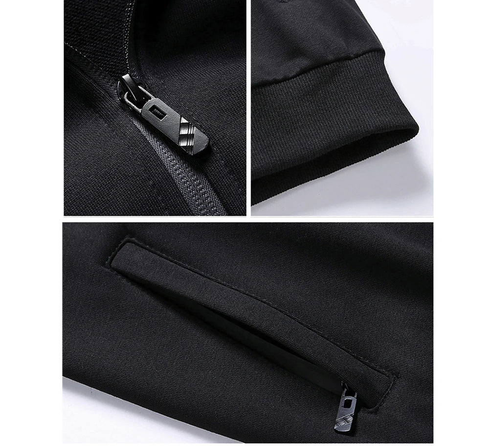 طقم ملابس رياضية للرجال، أزياء خريفية، بدلة رياضية للرجال، سويت شيرت + بنطال رياضي، طقم من قطعتين، بدلة رياضية للرجال، ملابس للجري والركض