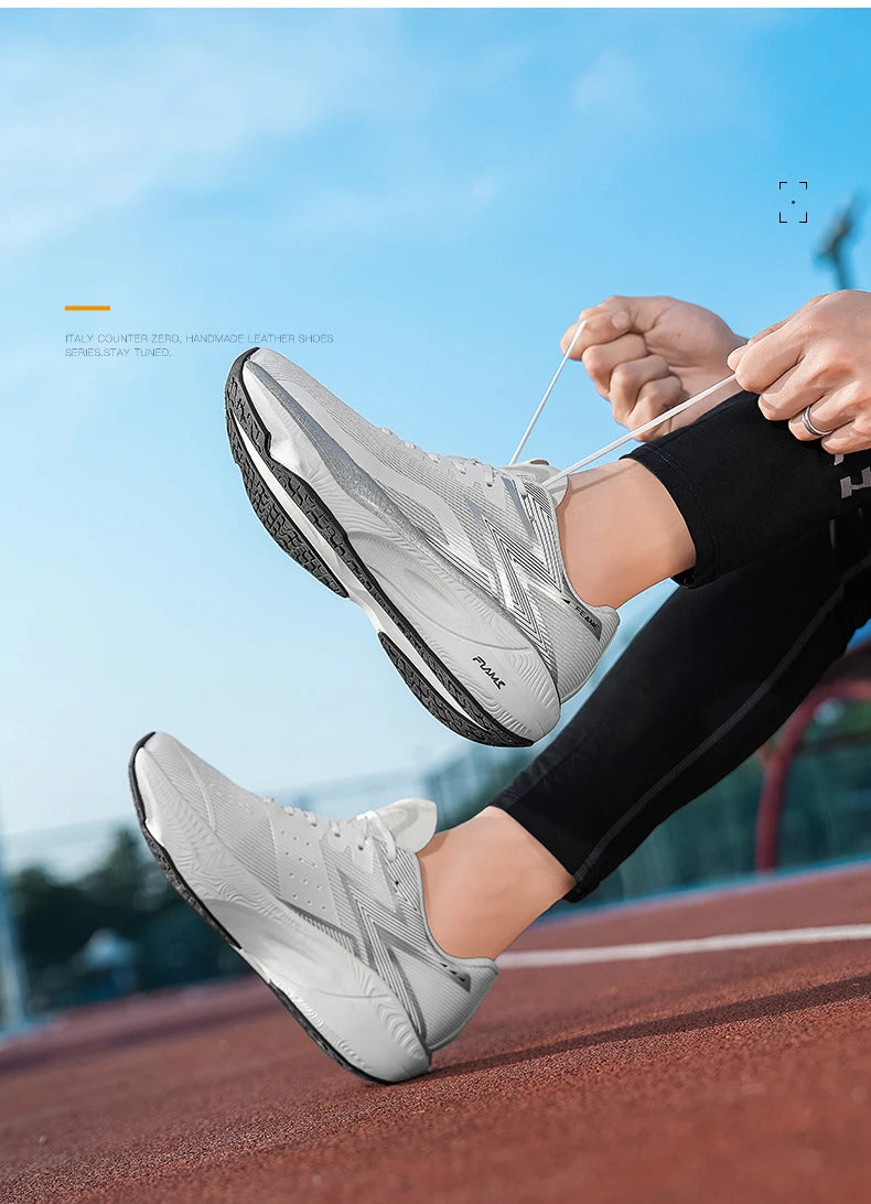 أحذية رياضية عصرية للجري، أحذية رياضية مريحة للرجال والنساء، أحذية مشي خارجية قابلة للتنفس باللون الأبيض