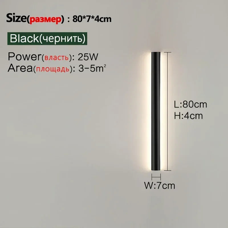 Bedroom Wall Lamp Simple Modern Living Room Background Wall Lamp Led Minimalist Long Entry Porch Aisle Corridor Lamps