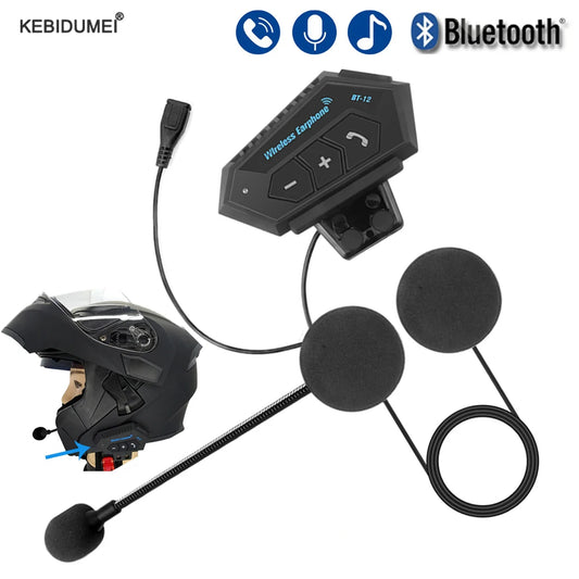 Motorcycle Helmet Headset Bluetooth 5.0 Headphone Wireless Earphones Motor Headset Bike Earphone Handsfree Stereo Earbud