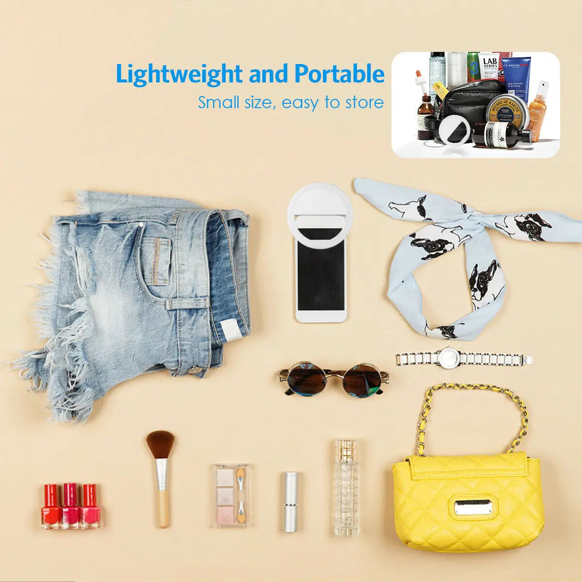 Mobile Phone Fill Light USB Charge Led Selfie Ring Light Phone Live Broadcast Video LED Selfie Ring Lamp For All Smartphone