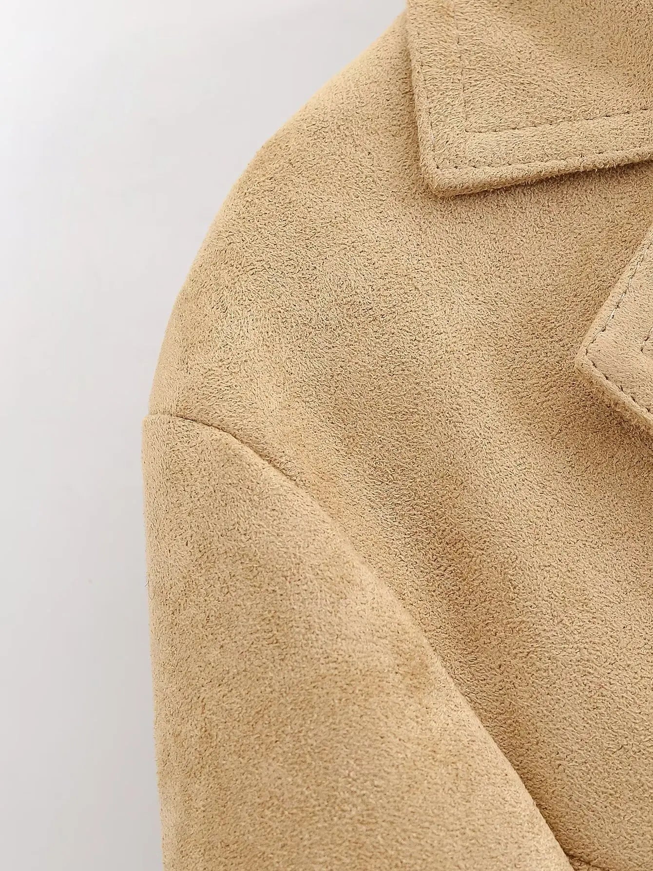 HH Women Winter Fashion Turn-down Collar Solid Straight Blazer Slim Fit Long Sleeve One Button Pocket Streetwear Suit Jacket SwiftNest