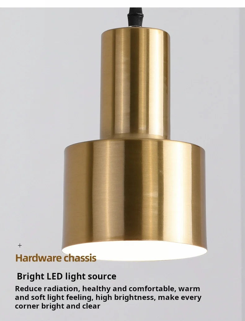 ثريا بجانب السرير بسيطة وحديثة لغرفة النوم وغرفة المعيشة وخلفية الجدار الخفيفة غرفة الطعام الإبداعية ثريا برأس واحد