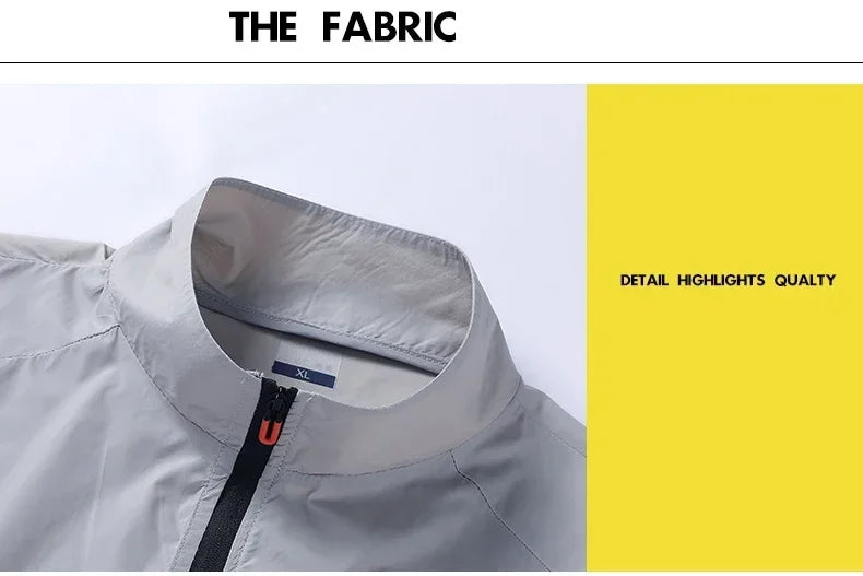 New Sunscreen Coats Men's Breathable Sports Waterproof Jacket Summer UV Protection Outdoor Fishing Skin Clothing