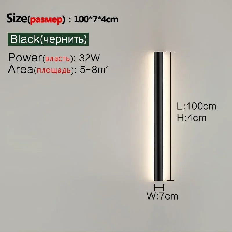 Bedroom Wall Lamp Simple Modern Living Room Background Wall Lamp Led Minimalist Long Entry Porch Aisle Corridor Lamps