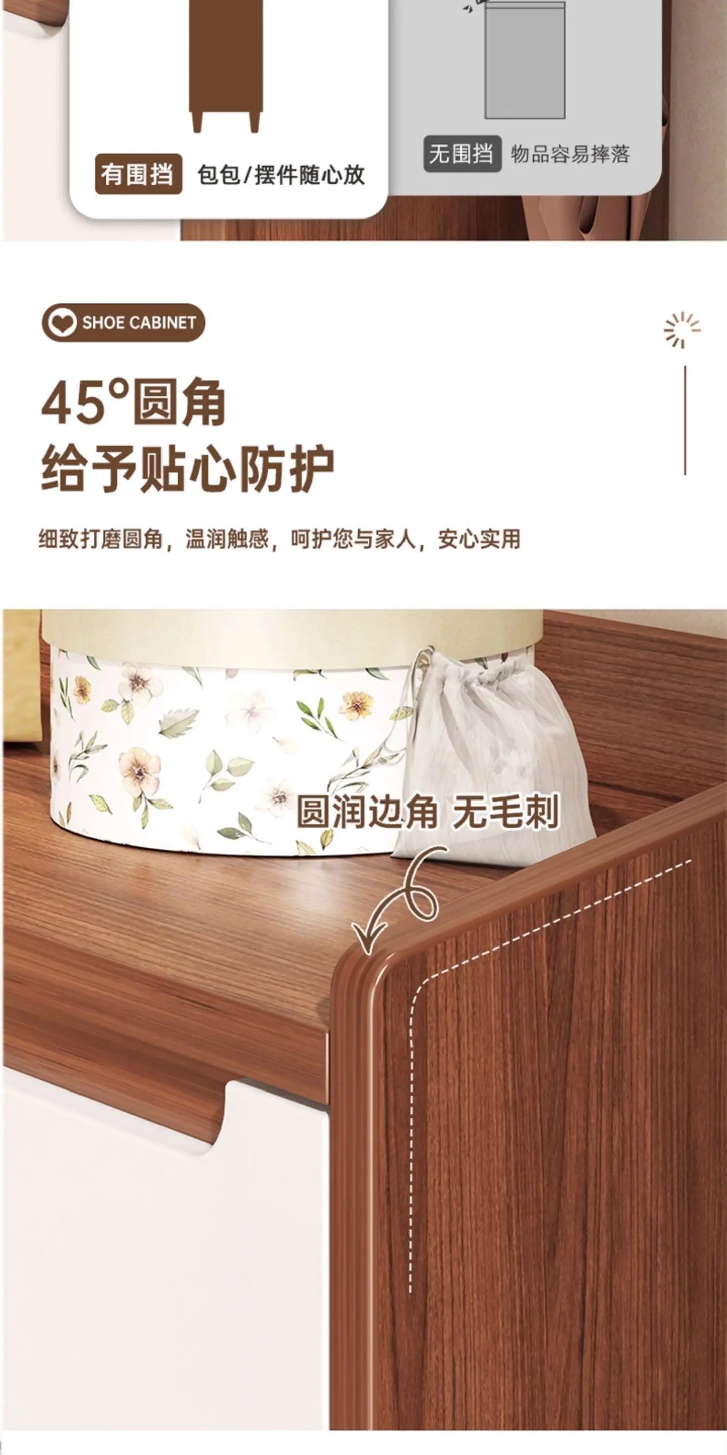 Home Shoe Cabinet Home Door Indoor Storage Cabinet Integrated Against The Wall New Chinese Storage Porch Cabinet Large Capacity