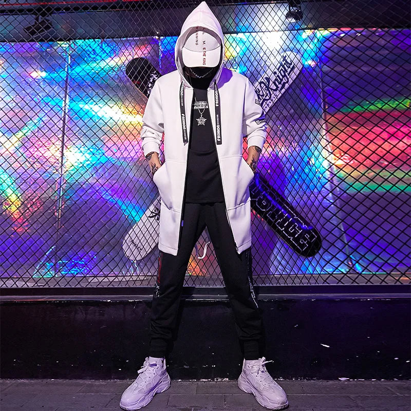 جاكيت رجالي موضة ربيع خريف ملابس الشارع الكاجوال جاكيت بغطاء للرأس ملابس رجالية جاكيت بومبر معطف رجالي مقاوم للرياح ملابس خارجية للرجال