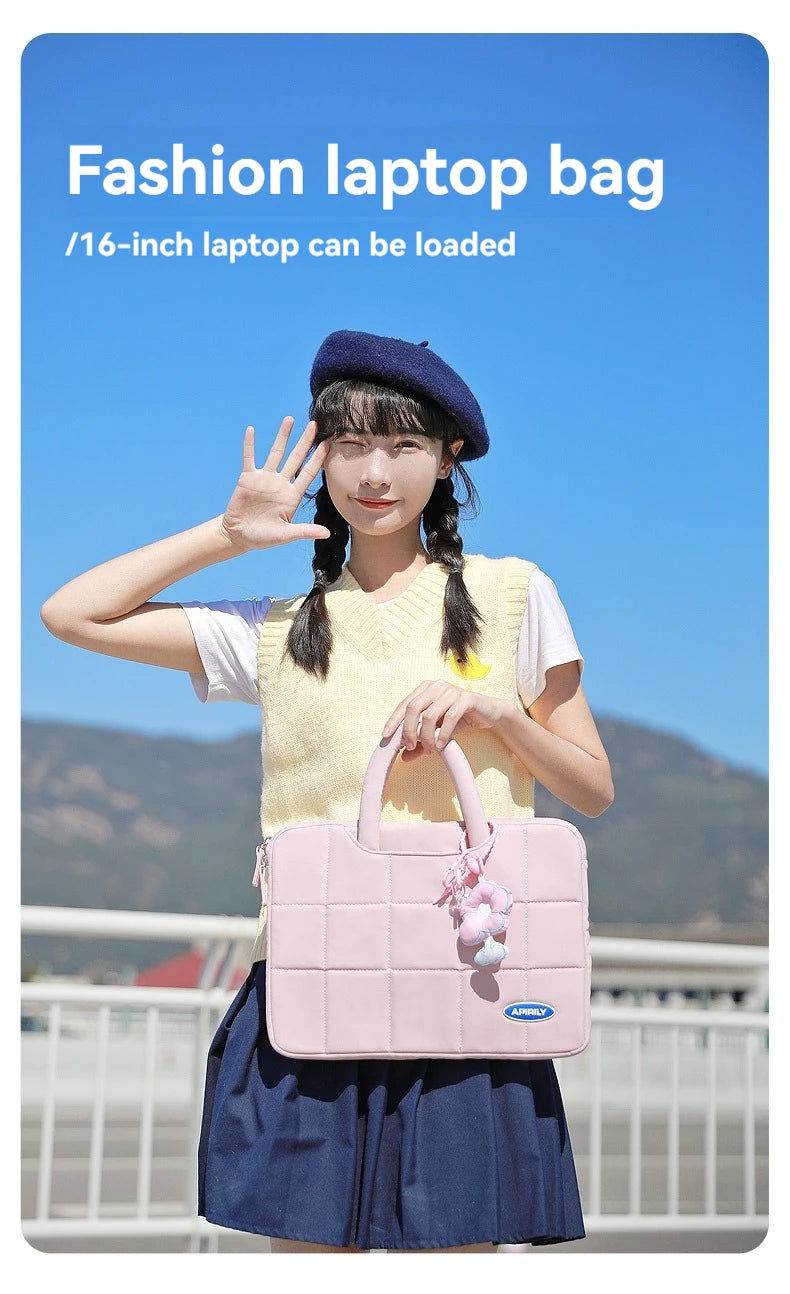 حقيبة كمبيوتر محمول مقاس 13.3 بوصة و14 و15 و15.6 بوصة وغطاء لجهاز ماك بوك إير برو وشاومي وهواوي وآسوس وحقيبة كمبيوتر محمول للرجال والنساء وحقيبة يد محمولة