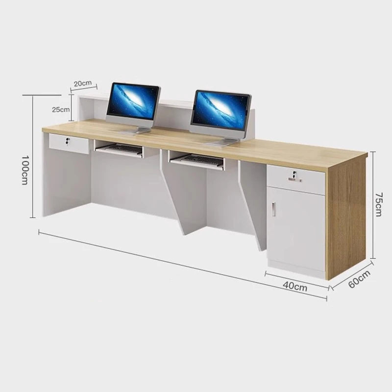 Kitchen Counter Reception Desks Decorations Display Beauty Salon Reception Desks Small Mostrador Negocio Commercial Furniture