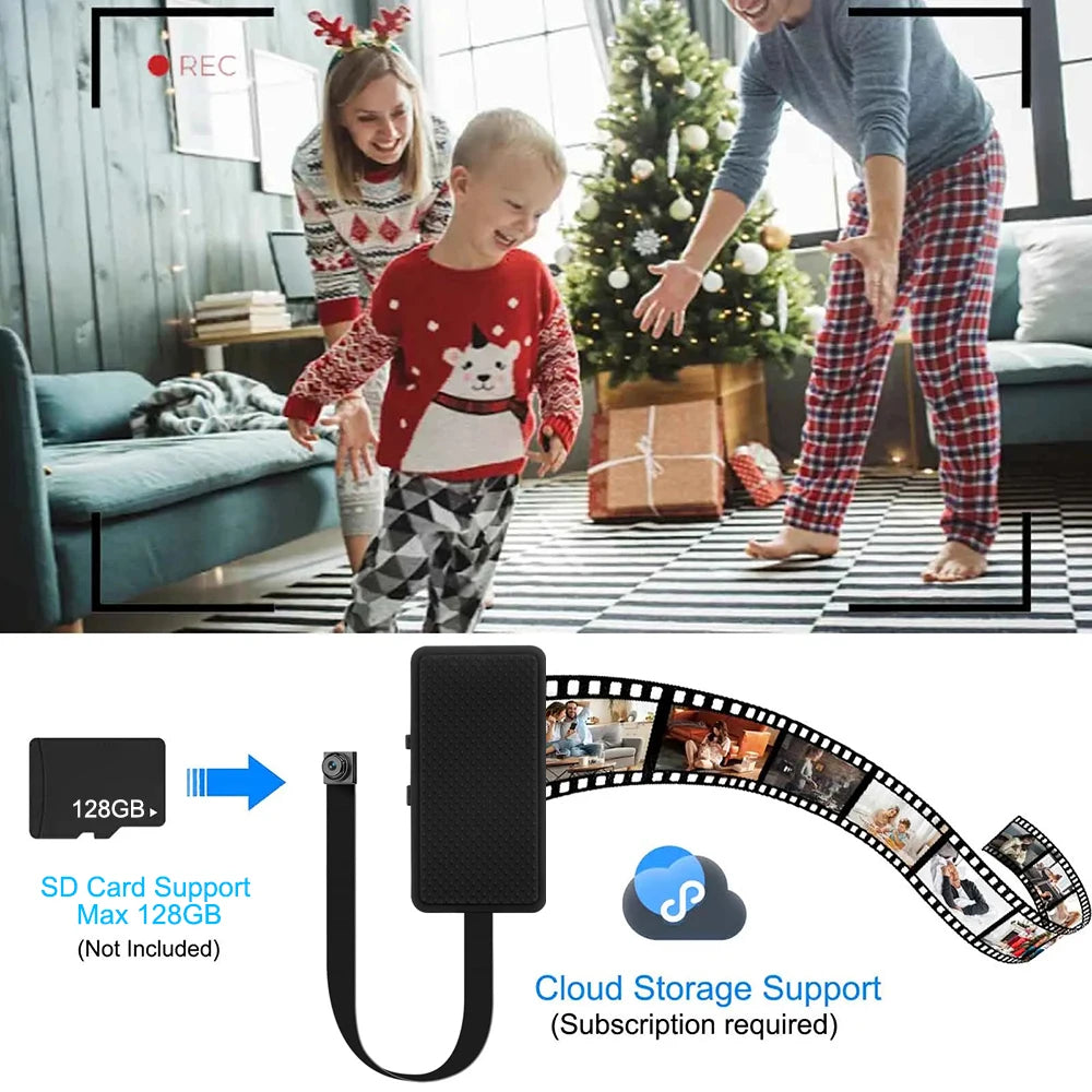 Wifi Camera DIY Portable Mini Camara Wifi 4K Micro Camcorder P2P Wireless Webcam Video Recorder Home Security Nanny Camera