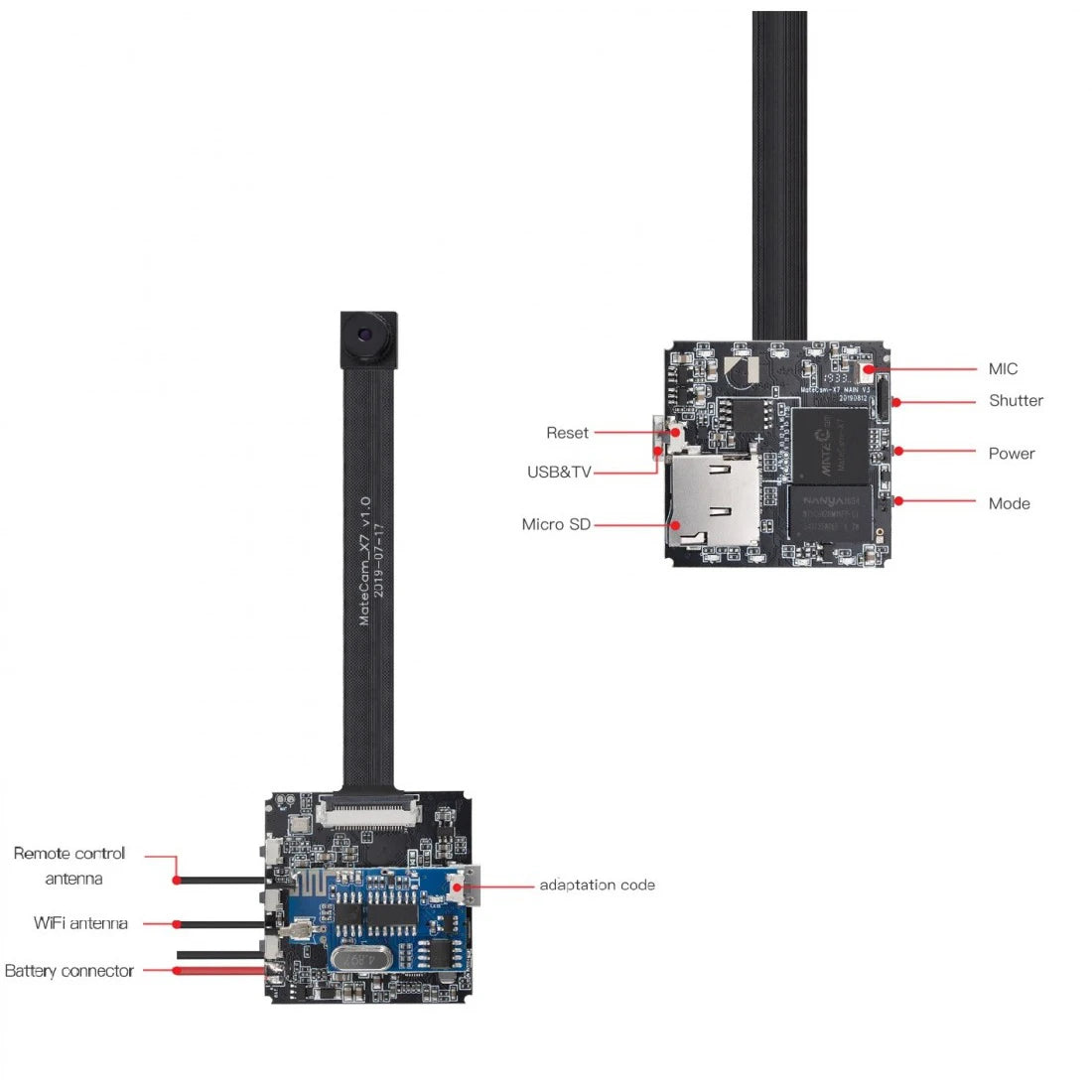 Mini Camera 4k Wifi Camara DIY PC Cam Module Lens Battery Powered Video DVR Recorder Security Cam Surveillance Cameras
