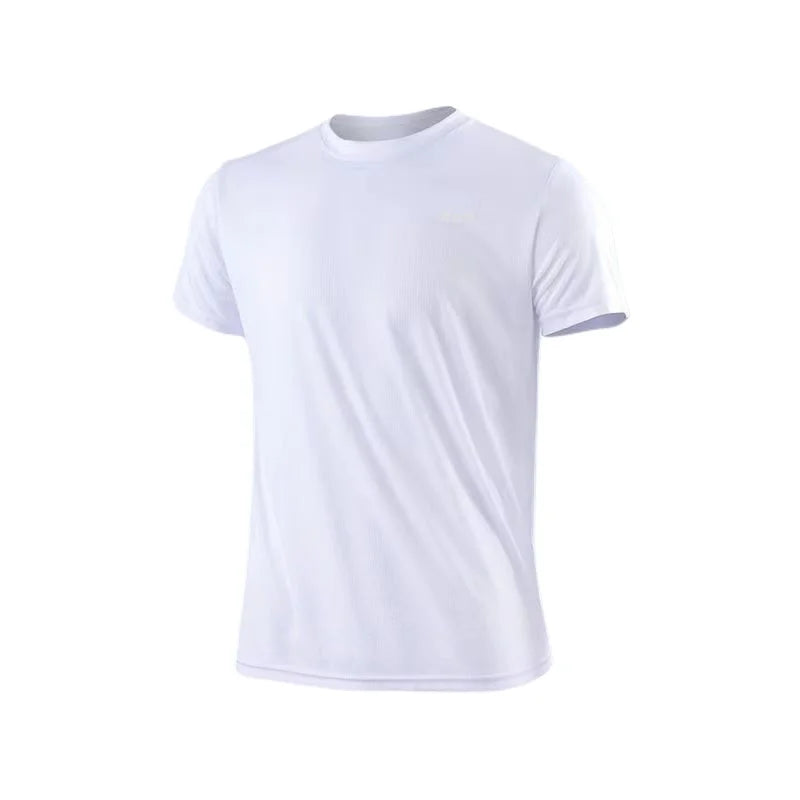 Men's Quick Dry Short Sleeve Gym Running Moisture Wicking Round Neck T-Shirt Training Exercise Gym Sport Shirt Tops Lightweight SwiftNest