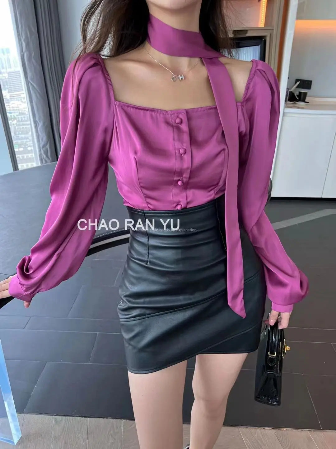Women Clothing 2025 Autumn Korean Fashion Sexy Irregular Bodycon Mini Skirts Female High Waist Solid PU Leather Skirt Y2K Faldas