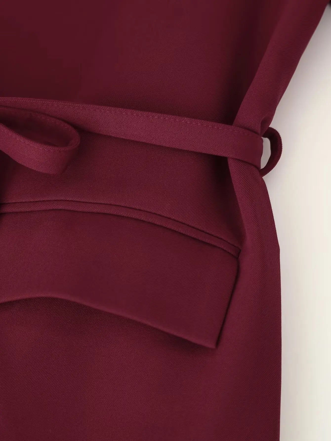 Womens Fashion Blazer Wide Shoulders Waist Tie Long Sleeve Blazer Stylish And Versatile Suitable For Workplace And Casual Wear