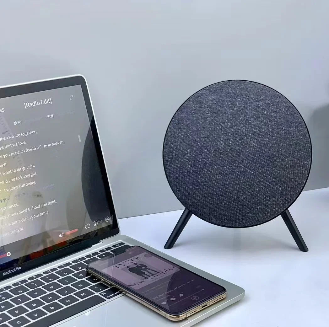 مكبر صوت صغير بتقنية البلوتوث بتصميم UFO BT 5.4 HIFI ستيريو لاسلكي نظام صوت المسرح المنزلي يدعم TWS TF USB AUX FM Play