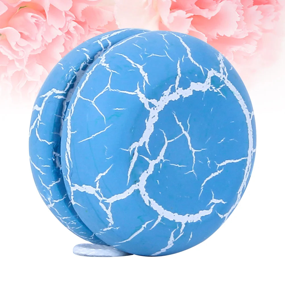 لعبة يويو صينية للأطفال، كرة لعب خارجية، يويو خشبي، رسوم متحركة، سطح ملون، آمن وناعم للأطفال الصغار