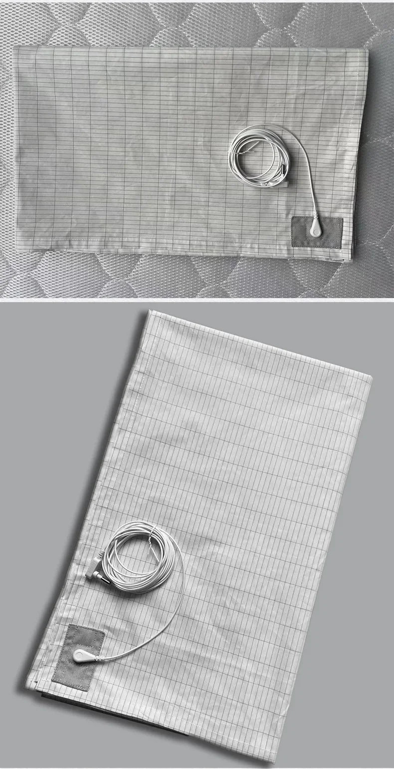 Earthing Bed Sheet Flat Sheet Earth AU Plugs/ UK Plugs/ EU Plugs Benefit Nature Health Well Grounded Gold Connection Earth Cord