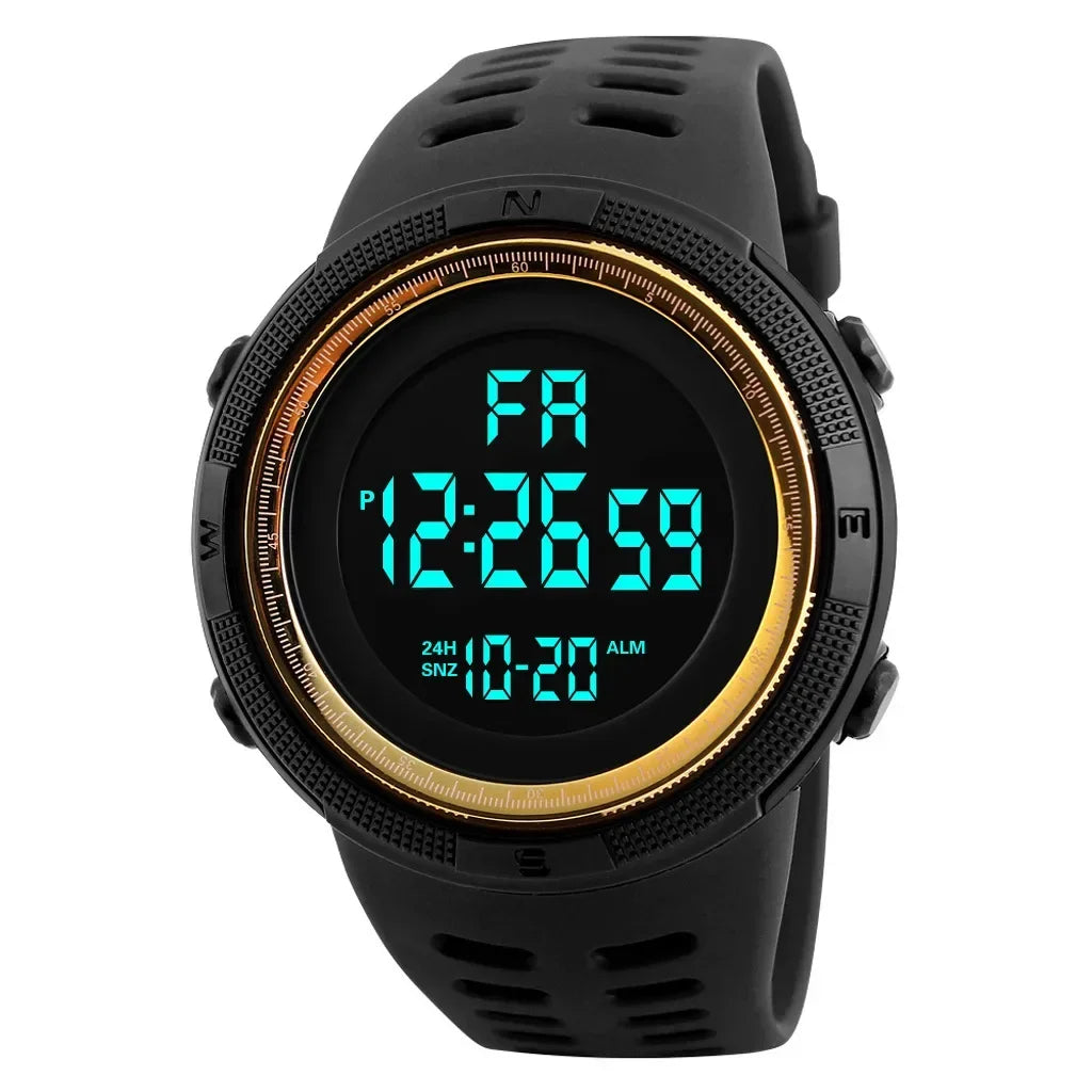 Sports Watch for Men Kid Student Teen Large dial Outdoor Sport Men Watch Multifunction digital Wristwatch Waterproof Alarm Clock