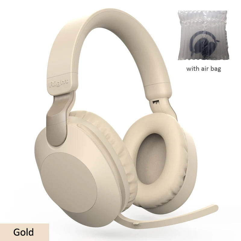 Wireless Bluetooth-Compatible Headset  Eearphone with Mic Hands-free HIFI Stereo BT5.1 Over-Ear Headphone for Call and Music