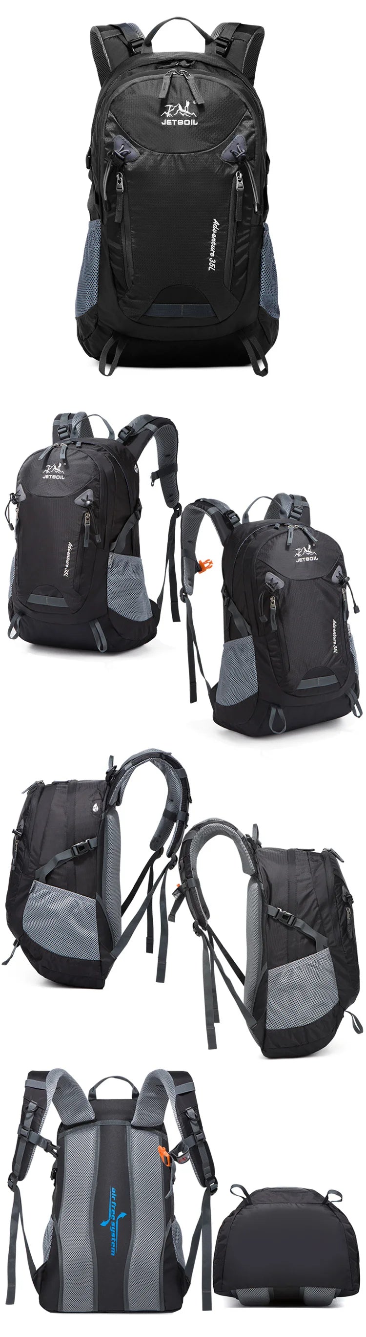 Outdoor Sports 35L bag Hiking Daypacks Men Women Camping Hiking Backpacks