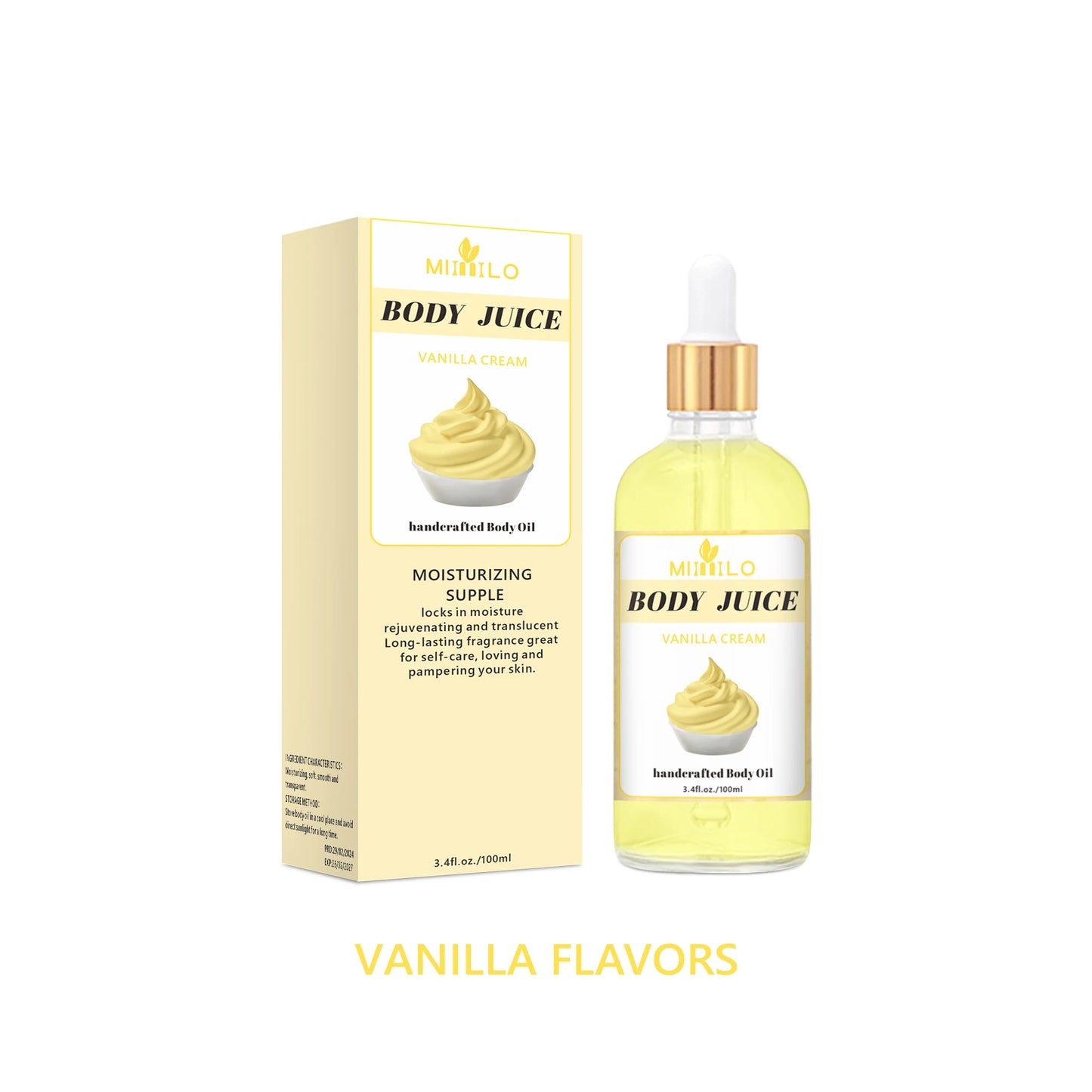 100ml Sweet Fragrance Body Oil Multiple Delightful Scents Moisturizing Nourishing Skin Care Lightweight Non Greasy Fast Absorbin