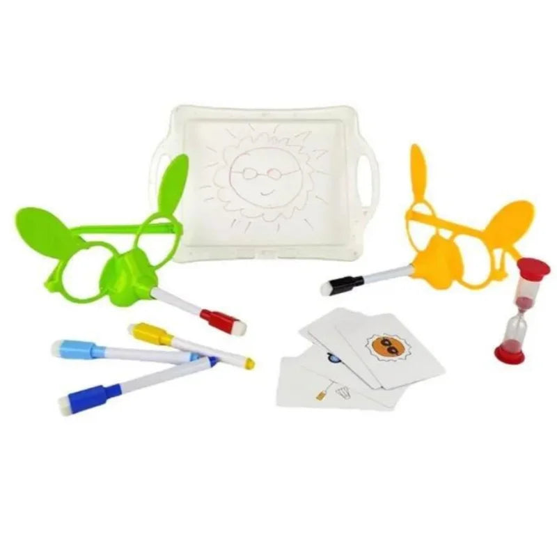 Montessori Kids Toys Drawing DIY Draw Something Game Learning Educational Multiplayer Interactive Game Toys for Children Gift  ﻿