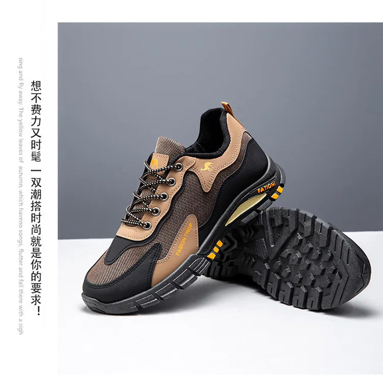 Men's sports and casual outdoor hiking and mountaineering shoes are anti-slip, wear-resistant, comfortable and breathable