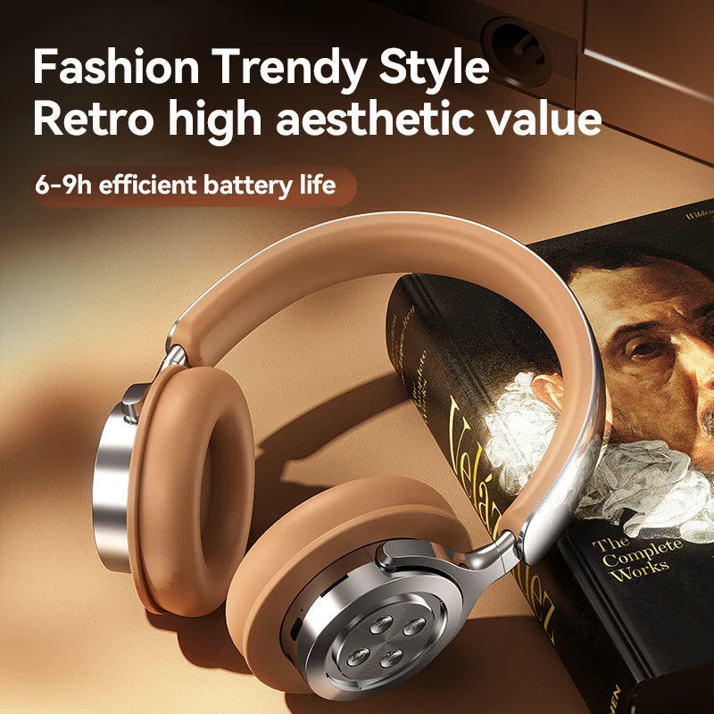 Bluetooth 5.3 Headsets Gaming Headphones Dual Mode Wireless Earphones Foldable Noise Reduction Music Headsets For iPhone Xiaomi