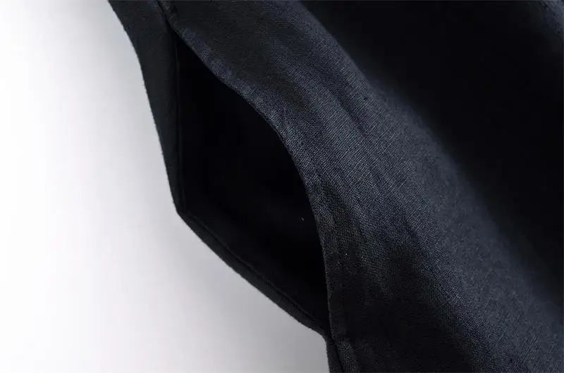 Women's 2025 New Dresses Summer Chic Elegant Loose Hanging Neck Long Dress Women's Holiday Street Fashion Youth Dress