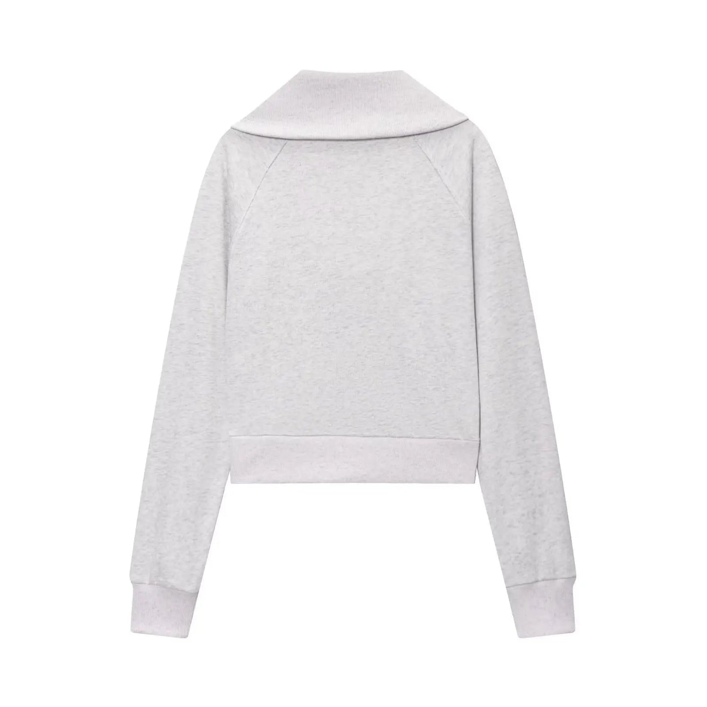 HH Women Autumn Fashion Sets Solid Turn-Down Collar Long Sleeves Pockets Zipper Slim Short Coat+Casual Elastic Waist Long Pants SwiftNest