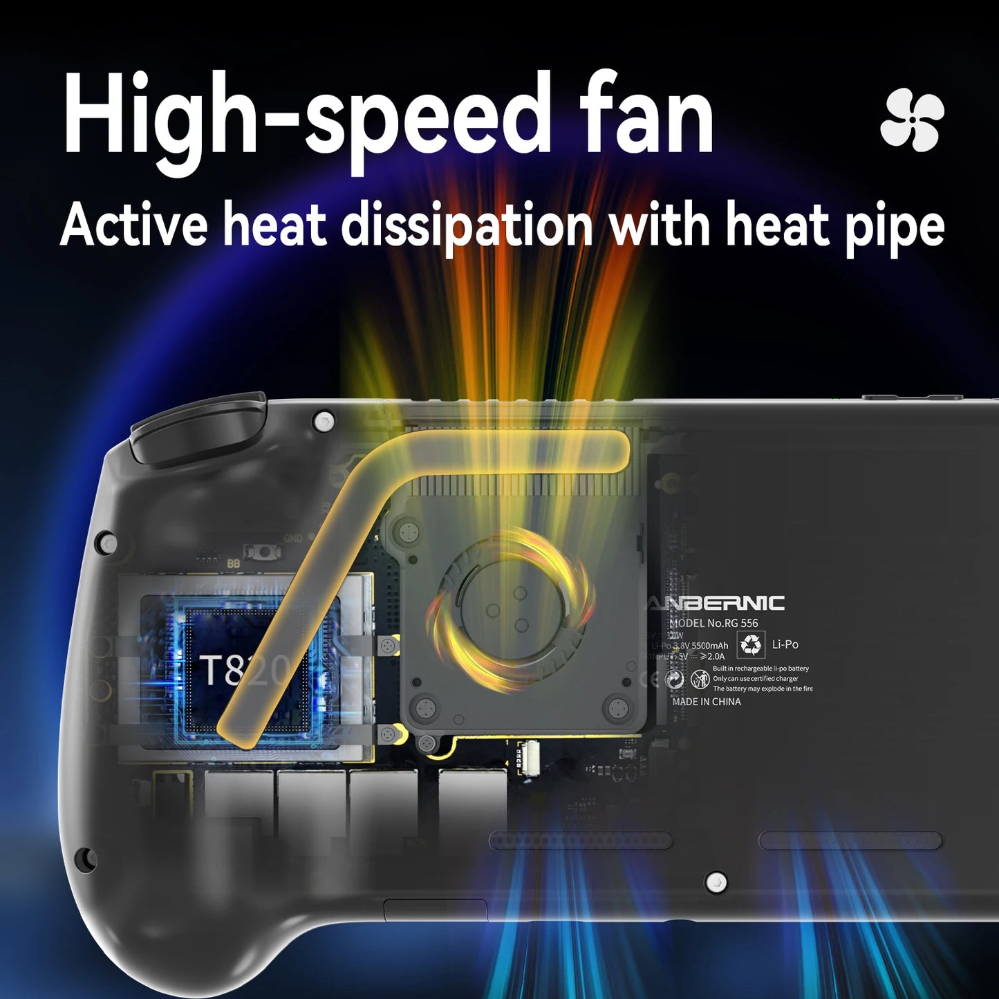 Anbernic RG556 Retro Handheld Games Console 5.48" AMOLED 1080*1920 Screen Android Video Gaming Player Supports AI Assistant FOTA