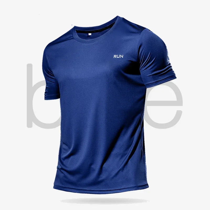 Summer Short-sleeved Sports Shirts, Multi-color Outdoor Fitness Clothing, Men's 3D T-shirts, Running Breathable Quick-drying Top