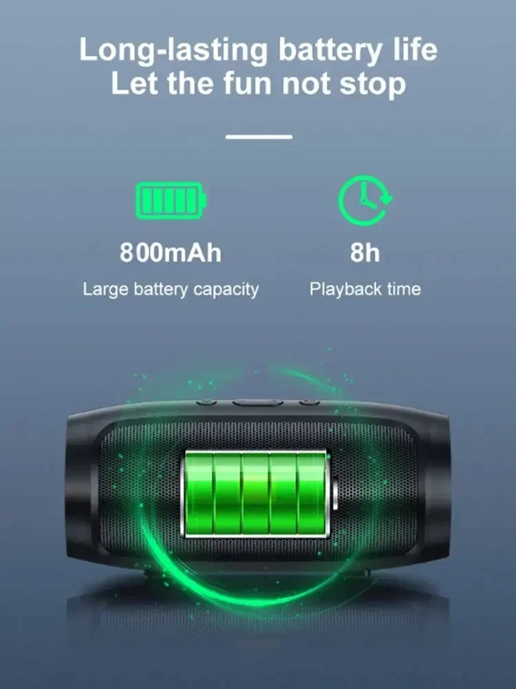 مكبر صوت بلوتوث مزدوج مكبر صوت ستيريو خارجي Tfusb تشغيل FM البث الصوتي مضخم صوت محمول 5.0 مكبر صوت لاسلكي