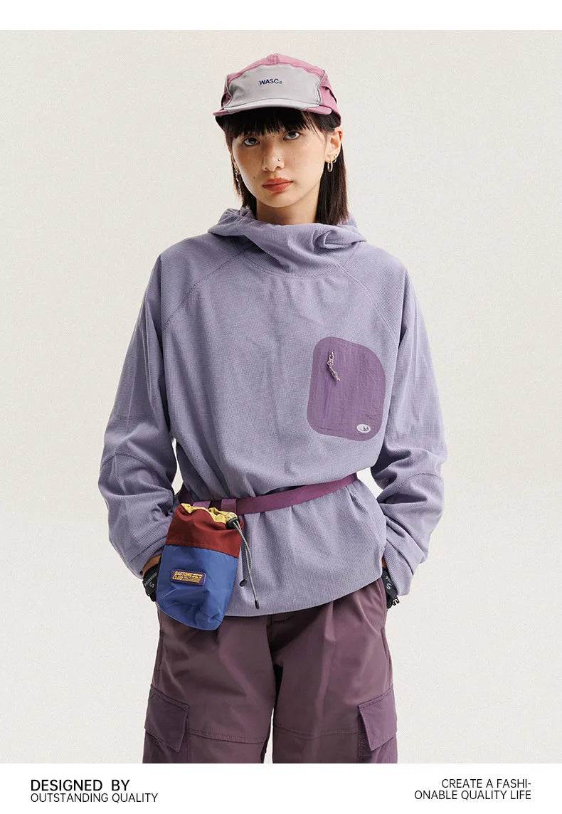 Outdoor Sports Lightweight Quick-Dry Hooded Fleece Training Top Unisex Design with Multiple Color Options Outdoor Camping Hoodie