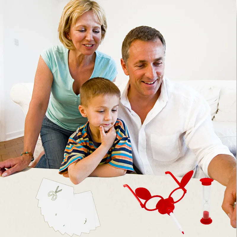 Montessori Kids Toys Drawing DIY Draw Something Game Learning Educational Multiplayer Interactive Game Toys for Children Gift  ﻿