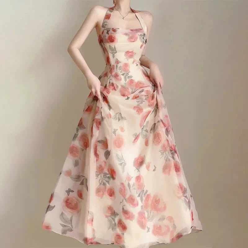 Long Dresses Womens Clothing French Elegant Party Dressess Female 2025 Summer New Fashion Versatile Beach Style Evening Dresses SwiftNest