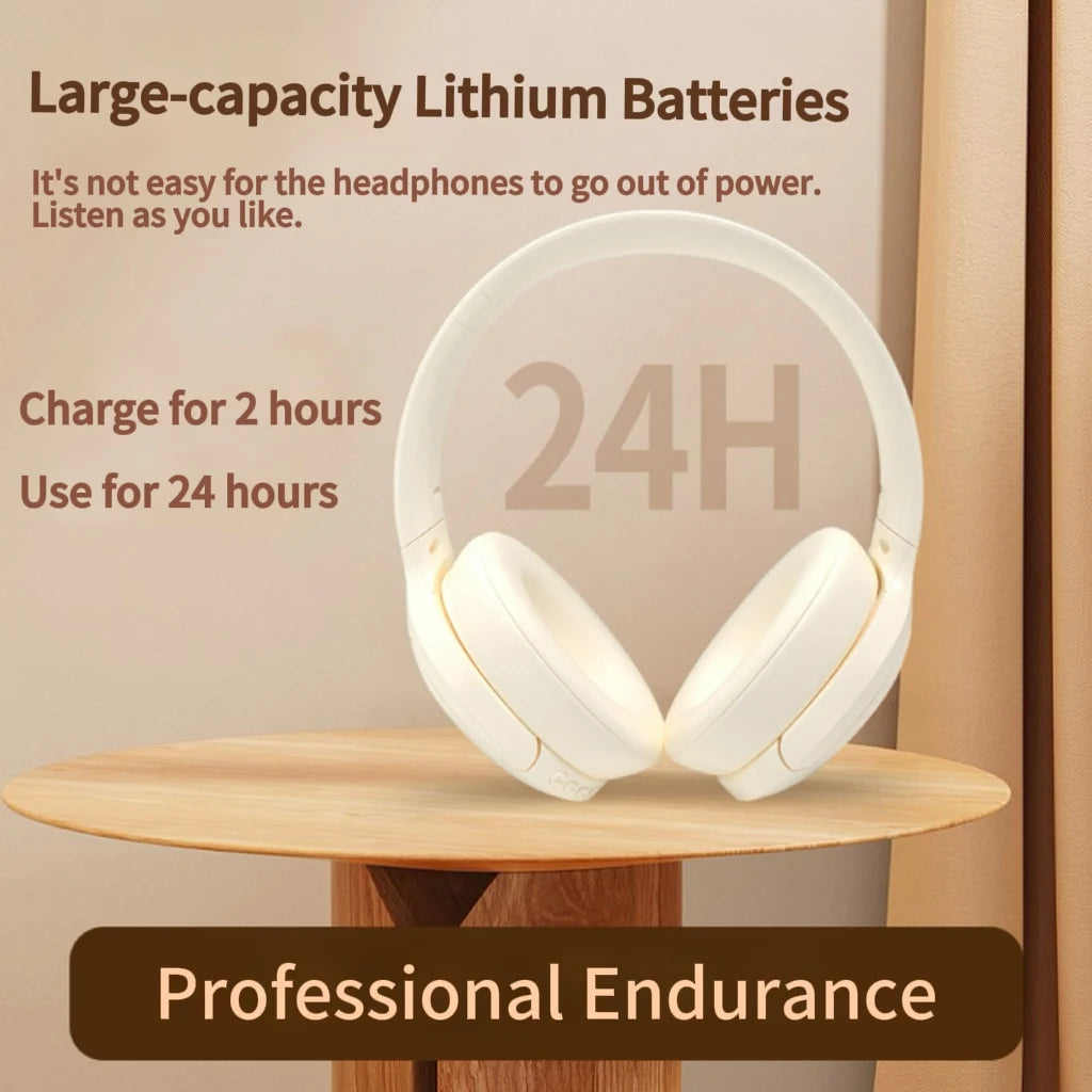 Bluetooth Headset with FM Radio Wireless Headset Bluetooth Earphone For HIFI Stereo With Built-in Mic