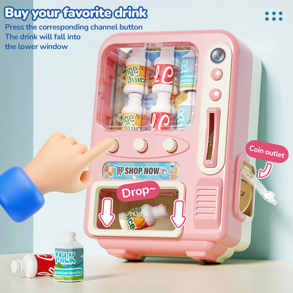 Kids Pretend Play House Simulation Kitchen Appliances Playset Juicer Mixer Vacuum Toaster Set Household Educational Toys Xmas