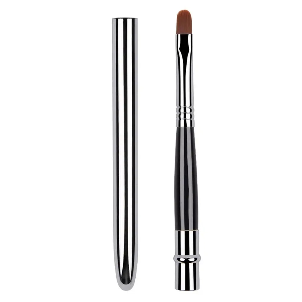 Makeup Brush Women Beauty Lip Gloss Brush with Protect Cap Lady Lipstick Brush Lip Brush Cosmetic Brush Concealer Brush