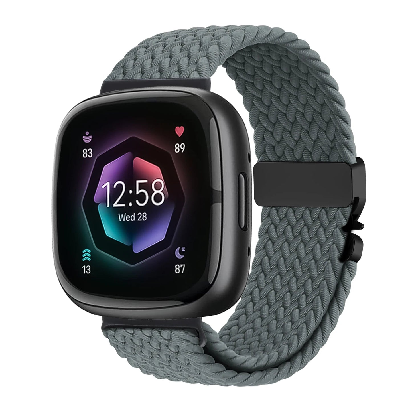 Parachute Braided Strap for Fitbit Versa 4 3 Sense 2 band Accessories replacment nylon correa Bracelet for Fitbit Versa 4 Strap SwiftNest