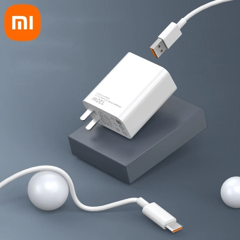 Xiaomi Original Charger Turbo Fast Charge 120W EU/US Hypercharge PD Adapter for Xiaomi POCO Redmi Note Black Shack Smart Phone
