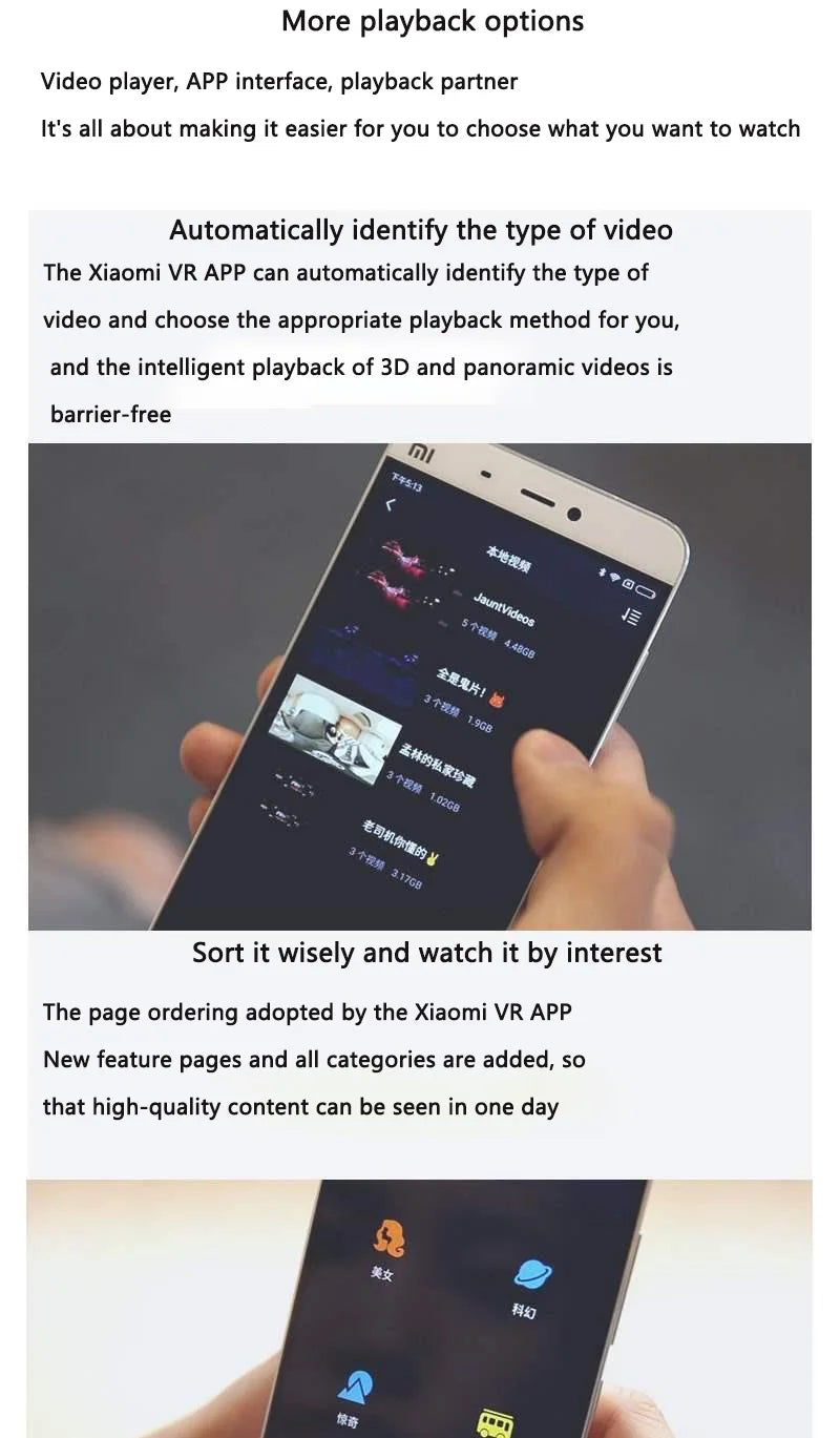 Original Xiaomi VR Glasses PLAY2 Phone Kit Black Tech Virtual Reality 3D Headset - Smart Gaming Helmet & Fashion Goggles