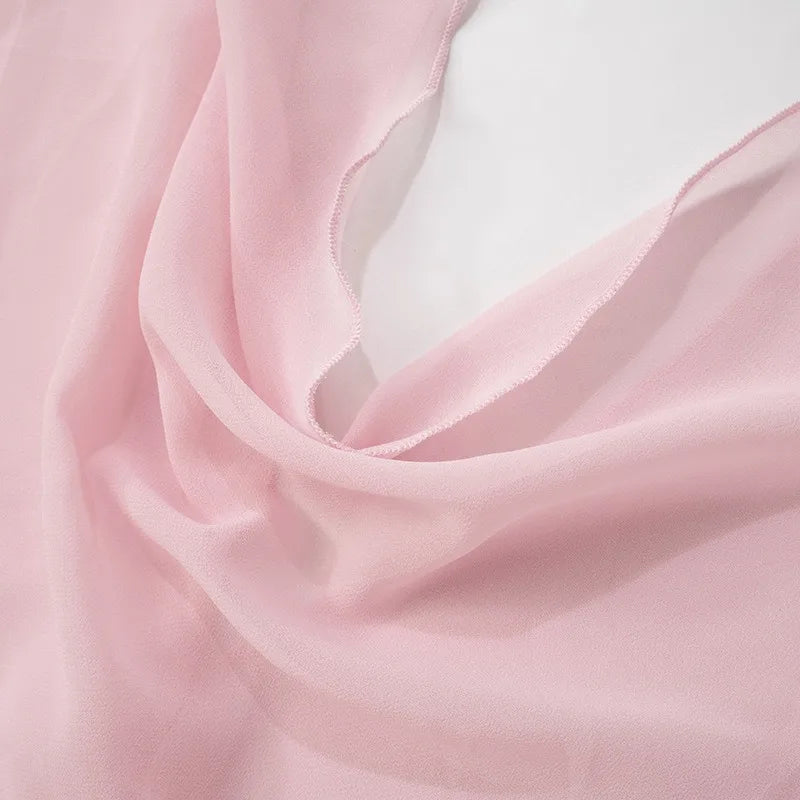 Women Dresses Autumn New Pink See Sexy Through Backless Low Chest Mini Dress Streetwear Fashion Lace-up Long Sleeves Lady Dress SwiftNest