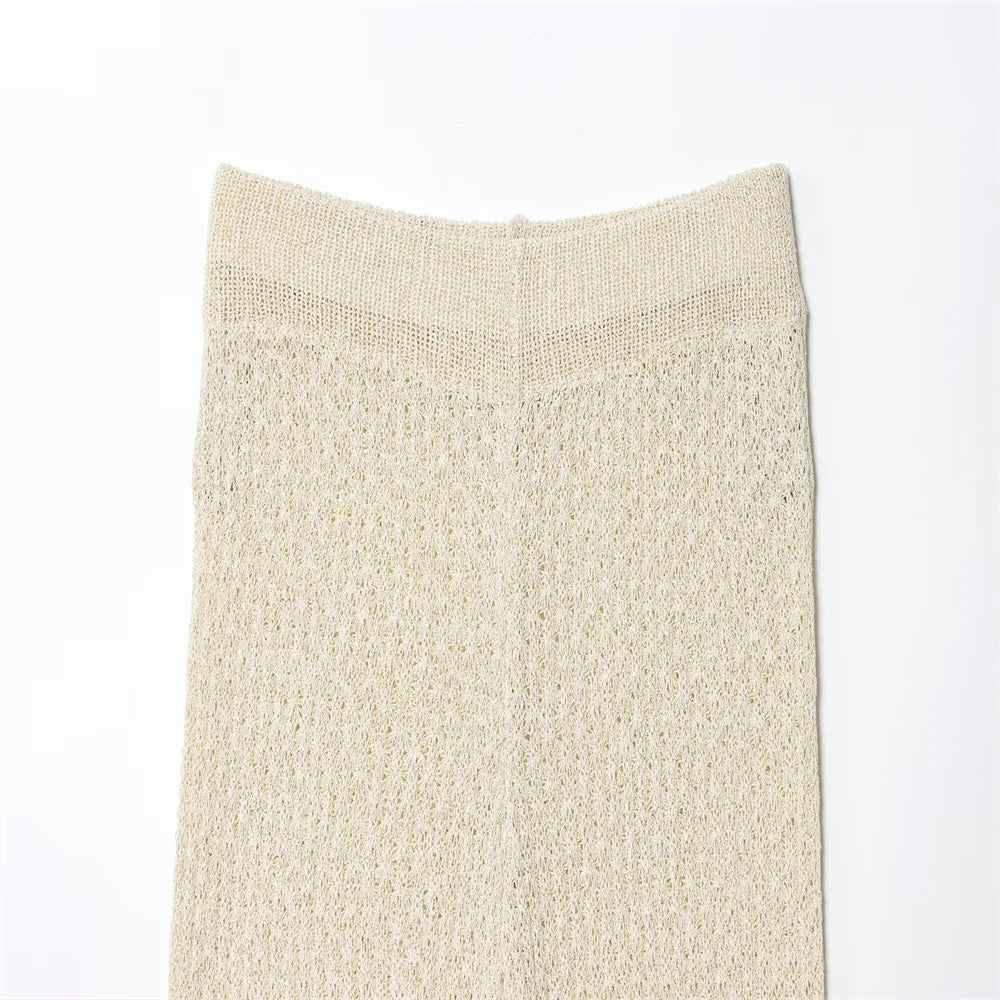 New European and American style women's clothing, lazy and fashionable, with metallic lines and waist cinched tops and pants SwiftNest