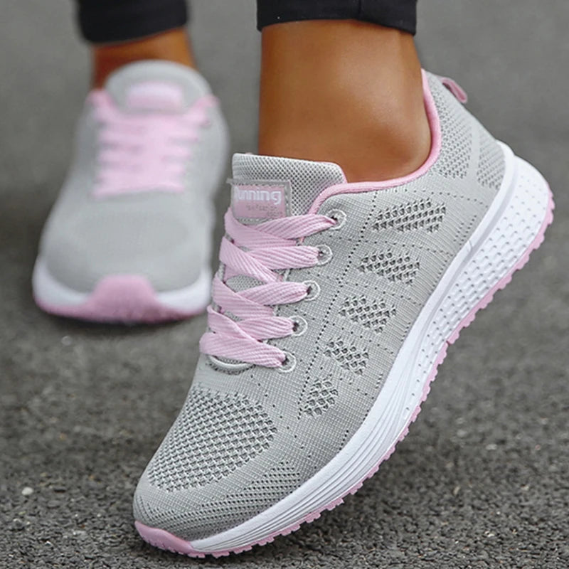 Fashion 2025 New Women's Sneakers Platform Shoes Woman Plus Size Casual Sneaker Woman Lace Up Female Sneakers Tenis Feminino